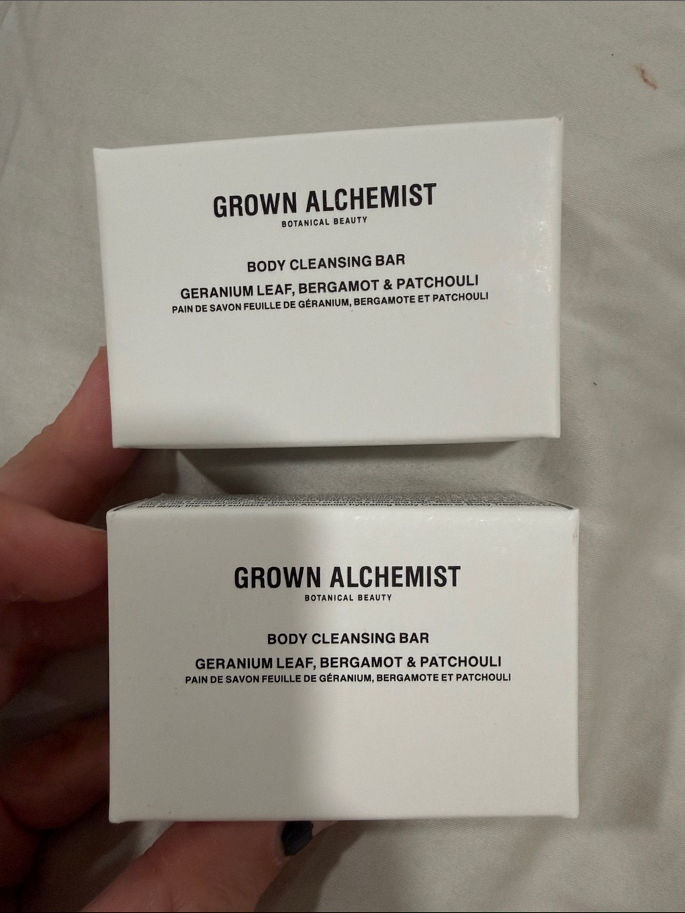 Grown Alchemist Body Cleansing Bar - Geranium, Bergamot & Patchouli- set of 2